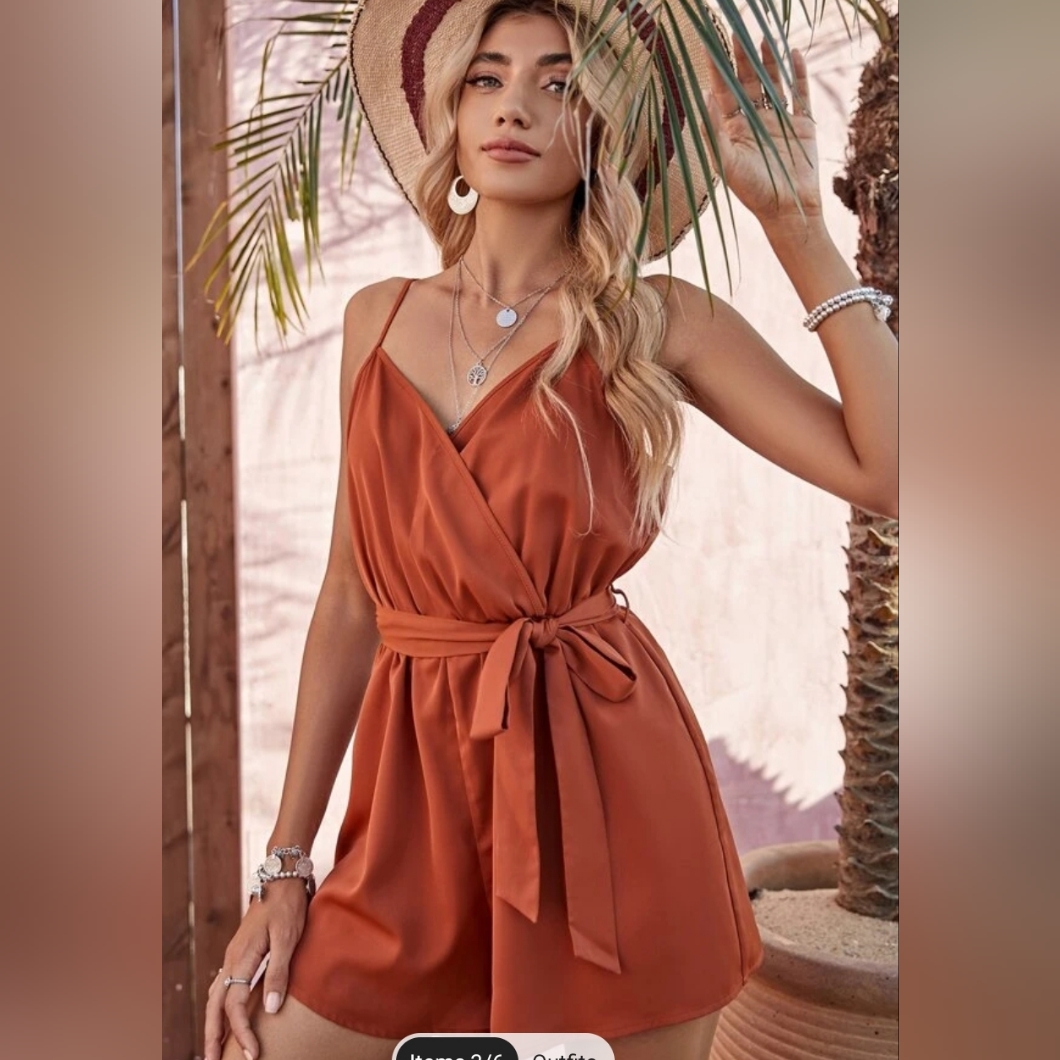 Rust Brown Romper